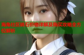 海角社区砖石价格详解及购买攻略全方位解析