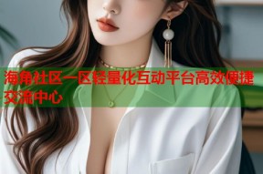 海角社区一区轻量化互动平台高效便捷交流中心