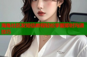 海角社区发短信教程轻松掌握即时沟通技巧