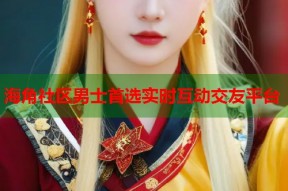 海角社区男士首选实时互动交友平台